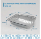 Barquette en aluminium Rebelde To Go 1650ml avec couvercle