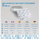 Barquette en aluminium Rebelde To Go 1650ml avec couvercle