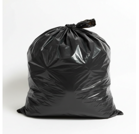 Black trash bag 80x120cm 60my