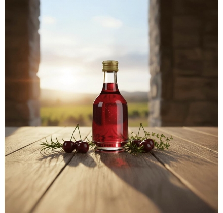 Butelka Szklana Olimpo 50ml ze Złotą Nakrętką