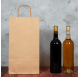 Bolsas de papel con asa retorcida para vino 18x8x34cm