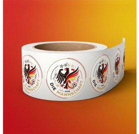 &Eacute;tiquettes Coupe du Monde Allemagne 1 &ndash; 40x40mm