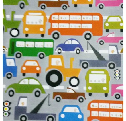 Papel de embrulho infantil carrinhos