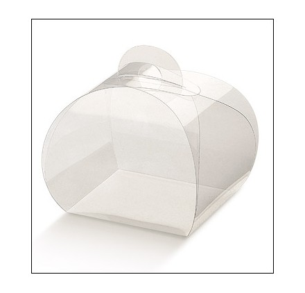 Caixa transparente para amendoas 55x55x50mm