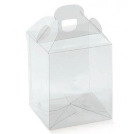 Caixa transparente mala para cupcakes 90x90x100mm