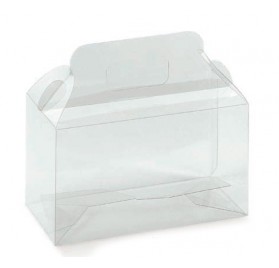 Caixa transparente mala para cupcakes 180x90x100mm