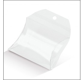Caixa acetato transparente borsetta 55x55x17mm