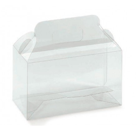 Boîte Transparente en Acétate pour 2 Flacons 180x90x160mm