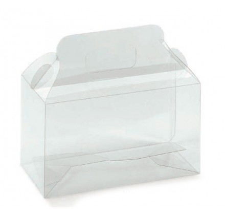 Caixa transparente mala para cupcakes 180x90x160mm