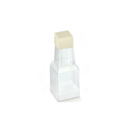 Box weißen Kugeln für 1 Flasche mit Fenster