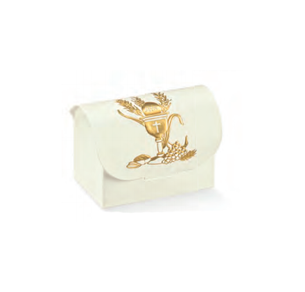 Boîte boules blanches pour 1 bouteille avec fenêtre