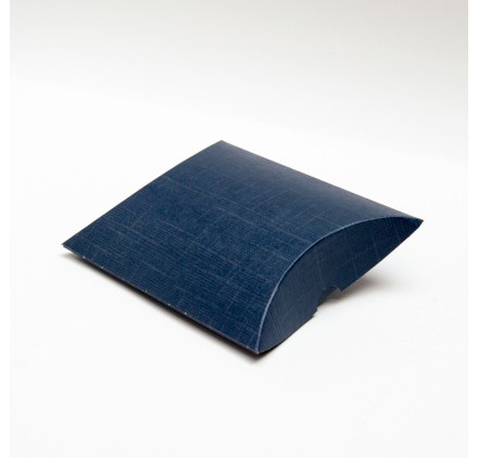 Caixa almofada juta blu 110x120x35mm