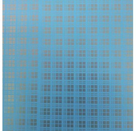 papel de embrulho liso azul bébé quadradinhos