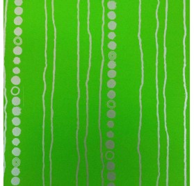 papel de embrulho liso verde com riscas e circulos