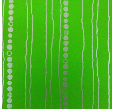 papel de embrulho liso verde com riscas e circulos