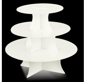 Box vita bollar för en flaska med fönster