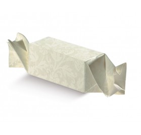 Rámček bielej guľôčky pre 1 fľašu s oknom