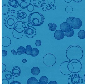 papel de embrulho liso azul bolas azuis
