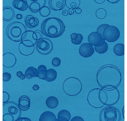 papel de embrulho liso azul bolas azuis