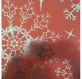 papel de embrulho liso vermelho brilhante neve