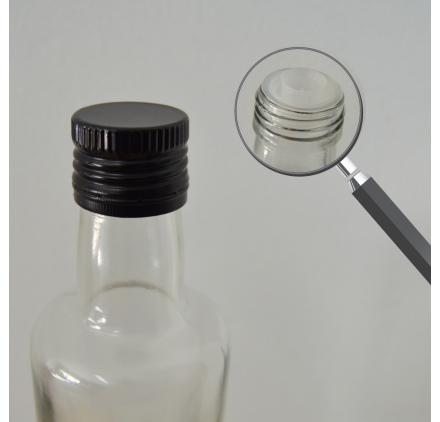 Tampa roscada com vertedor II