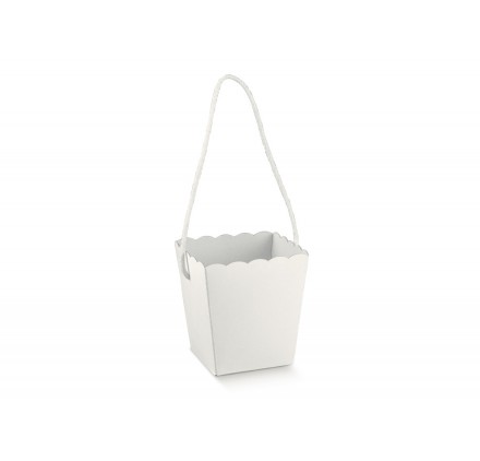 VASO con cordino white 150x150x180