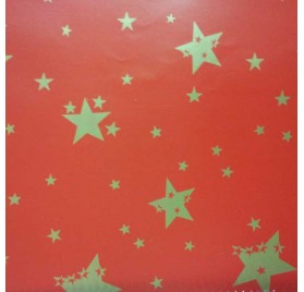 papel de embrulho liso vermelho estrelas3