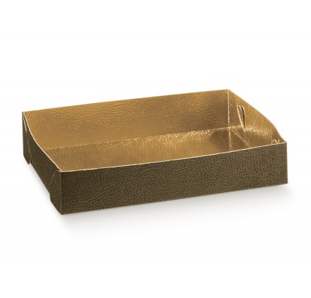 VASSOIO Pelle marrone 225x175x40