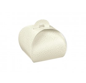 TORTINA pelle bianco 55x55x50