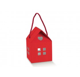 CASETTA c/cordino Lino Rosso 100x100x90