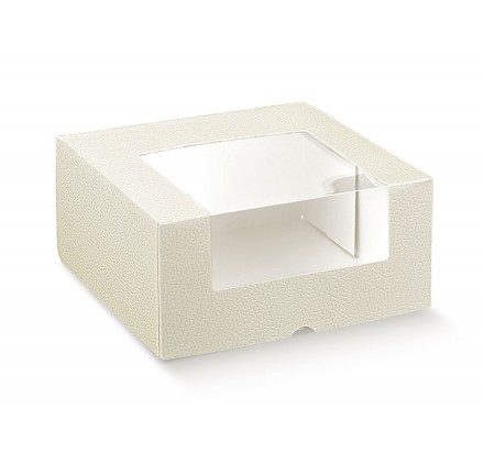 PRONTA c/finestra pelle bianco 170x170x80