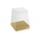 PORTAPAN. PVC+fondo ast. pelle oro 205x205x250