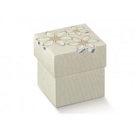 F/C fiore ricamato 50x50x50