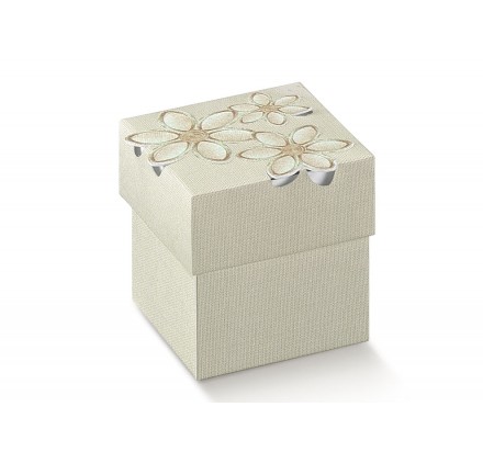 F/C fiore ricamato 50x50x50