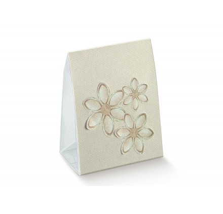 Vela fiore ricamato 70x40x85