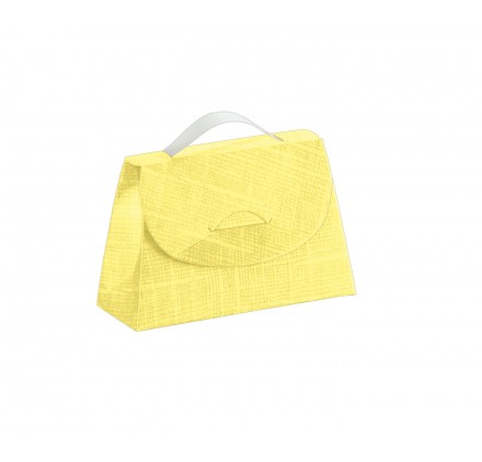 CARTELLA seta giallo 85x30x55