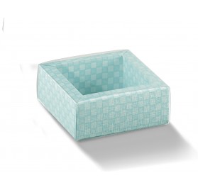 QUADRETTO+FASCETTA quadri celeste 60x60x32