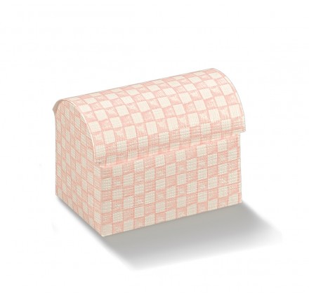 Cofaneto quadri rosa 70x45x52