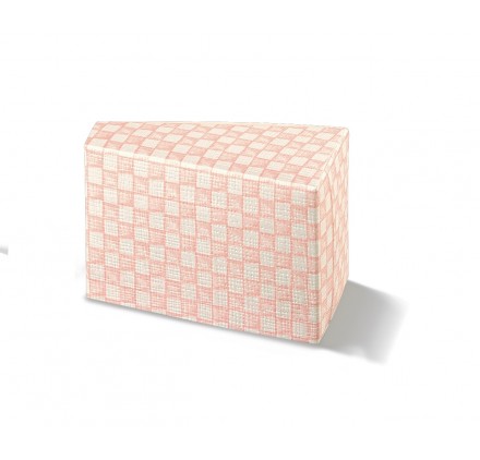 Fetta Torta quadri rosa 80x45x50