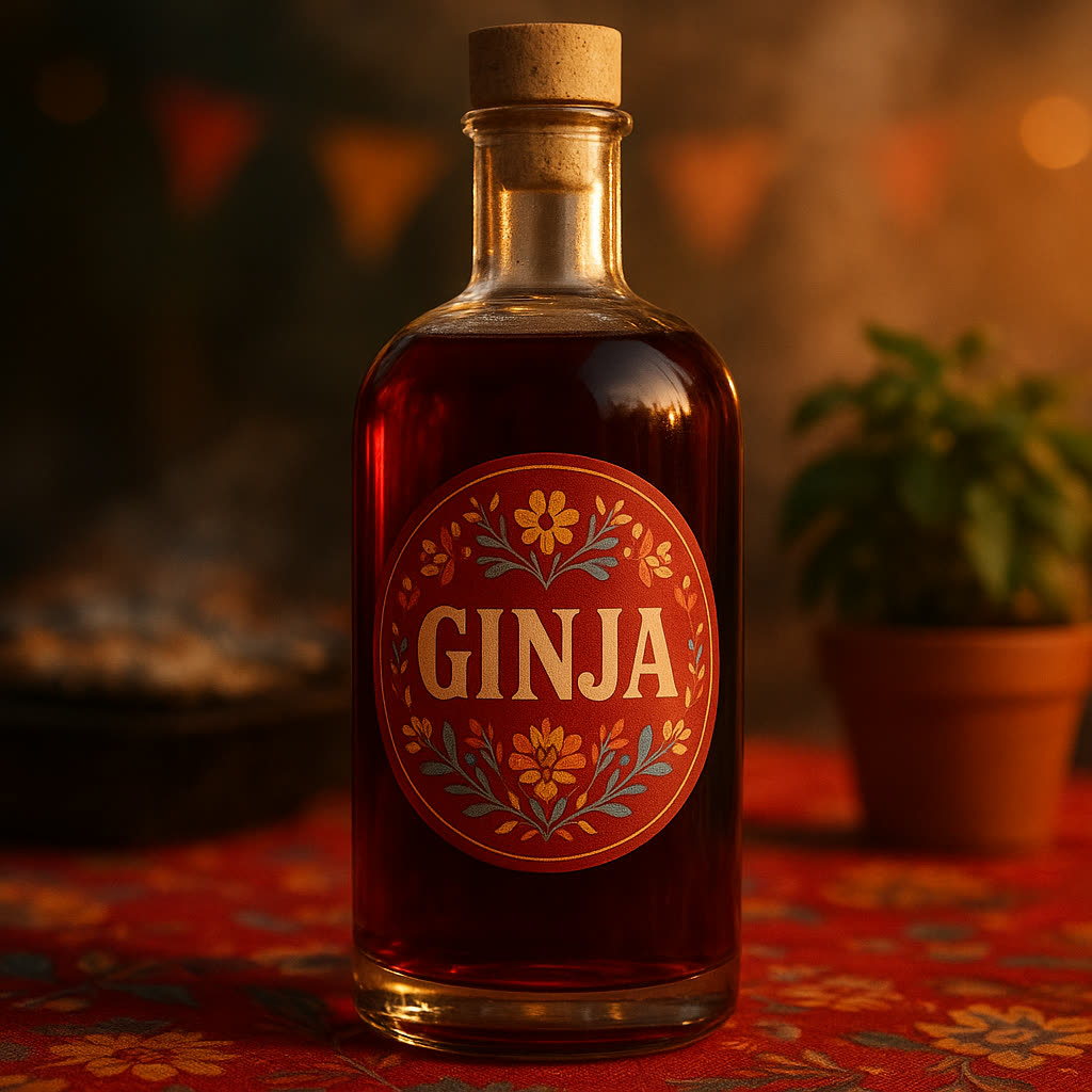 Garrafas e frascos de vidro para ginjinha