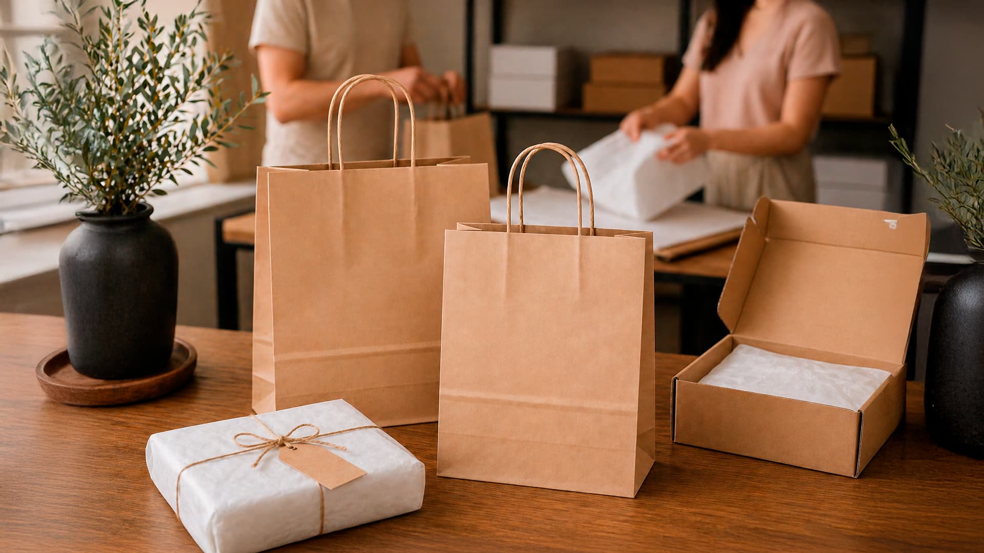 Paper bags for retail shops
