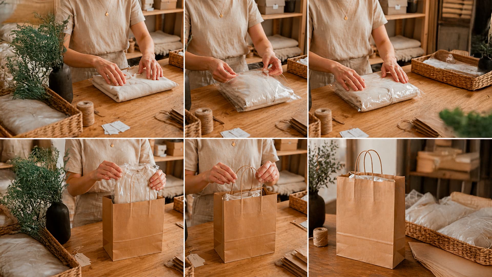 Paper packaging for retail