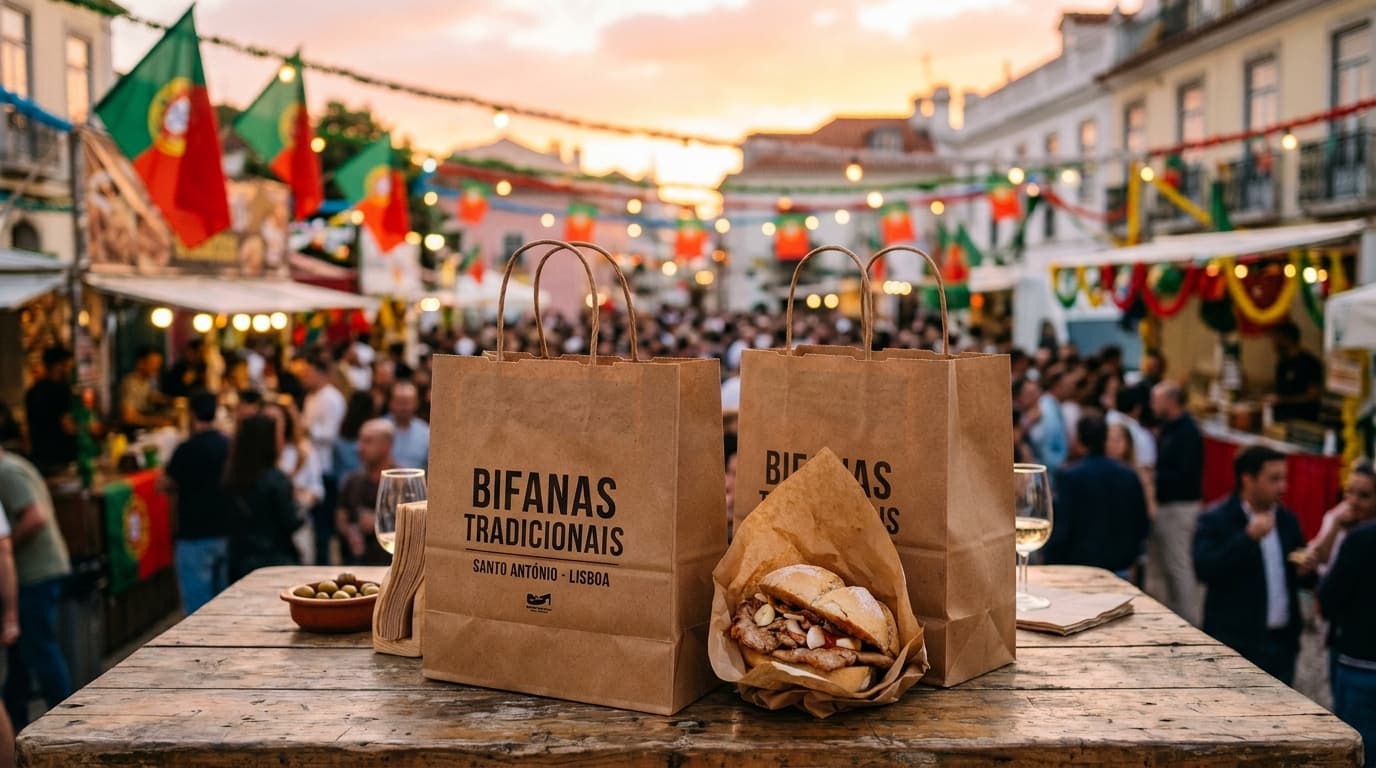 Take-Away à Moda da Tasca: Sacos Kraft de Asa Retorcida