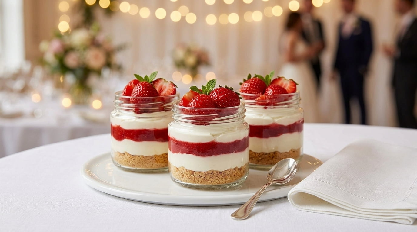 frascos de vidrio para postres y cestas de regalo