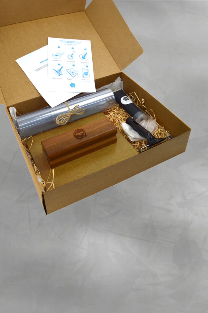 Kit de estampado con sello de madera SUPER