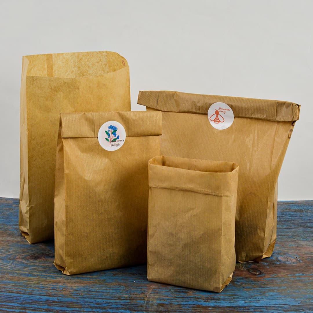 Saquetas de papel Kraft Premium