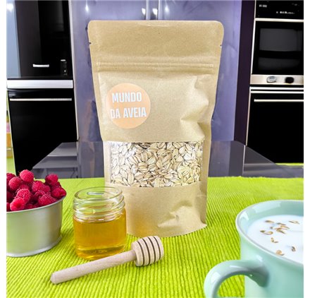 Saco stand up de papel com janela 250ml